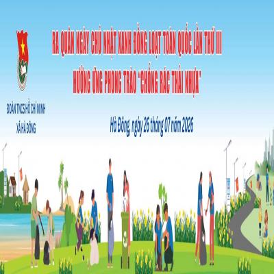 Hoạt động “Ngày Chủ nhật xanh” lần thứ III năm 2026